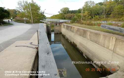 Picture of the Ohio & Erie Canalway locks in  Cuyahoga Valley National Park