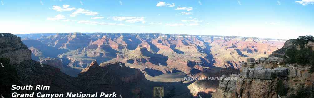 Picture of a panoramic view of Grand Canyon National Park taken from the South Rim