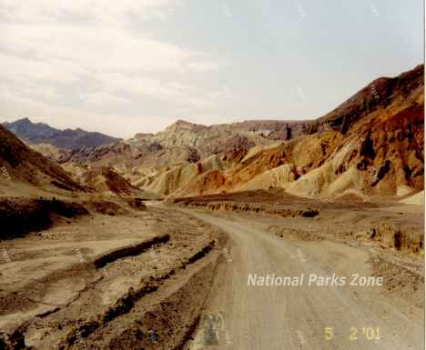 20-mule team canyon in Death Valley National Park