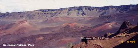 Picture of cinder cones at the top of Haleakala National Park
