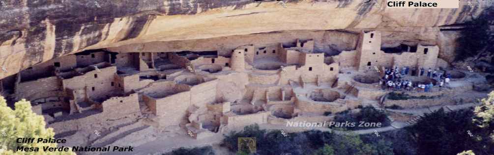 View of Cliff Palace in Mesa Verde National Park
