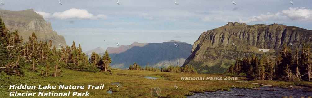 Picture of Beautiful Glacier National Park scenery on Hidden Lake trail