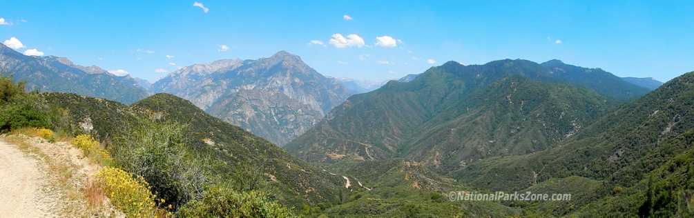 View of Kings Canyon taken from the road down into the canyon