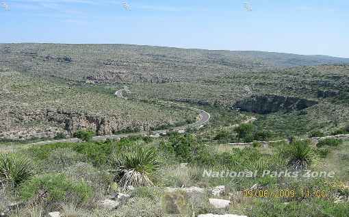 Picture of Carlsbad Caverns National Park entrance road
