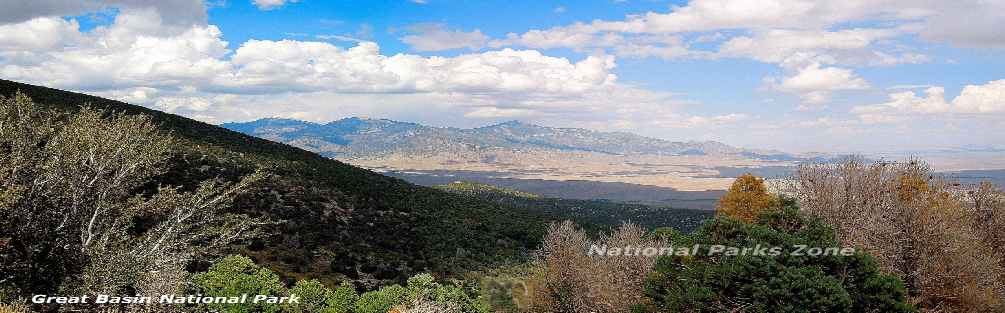Picture showing the view from Wheeler Peak in Great Basin National Park