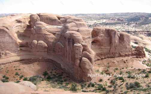 Picture of sandstone formation near Delicate Arch 