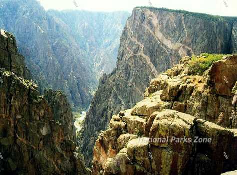 Picture of the Painted Wall in Black Canyon of the Gunnison National Park
