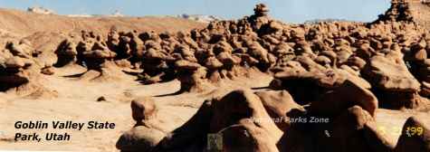 Panoramic view of Goblin Valley State Park, Utah