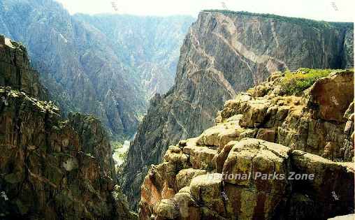 Picture of the Painted Wall in Black Canyon of the Gunnison National Park