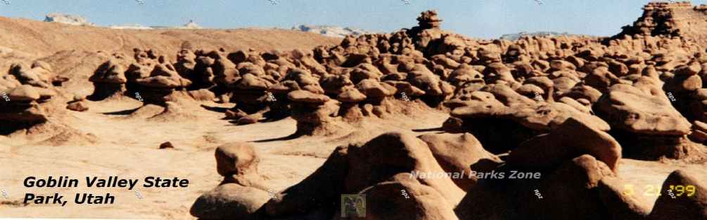 Panoramic view of Goblin Valley State Park, Utah