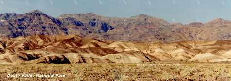 Picture of a typical scene in Death Valley National Park