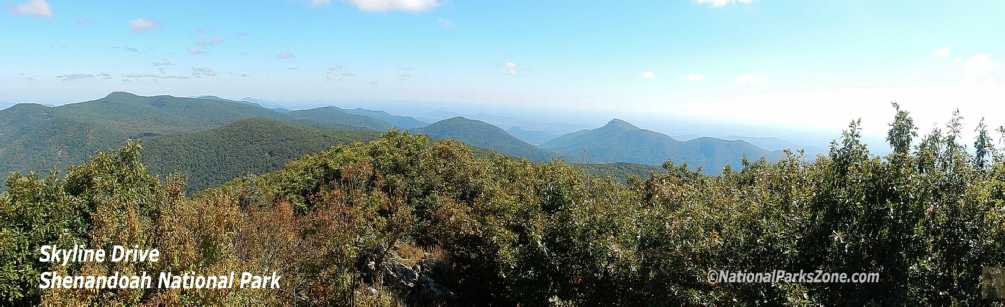 Picture of the Blue Ridge Mountains from Skyline Drive in Shenandoah National Park